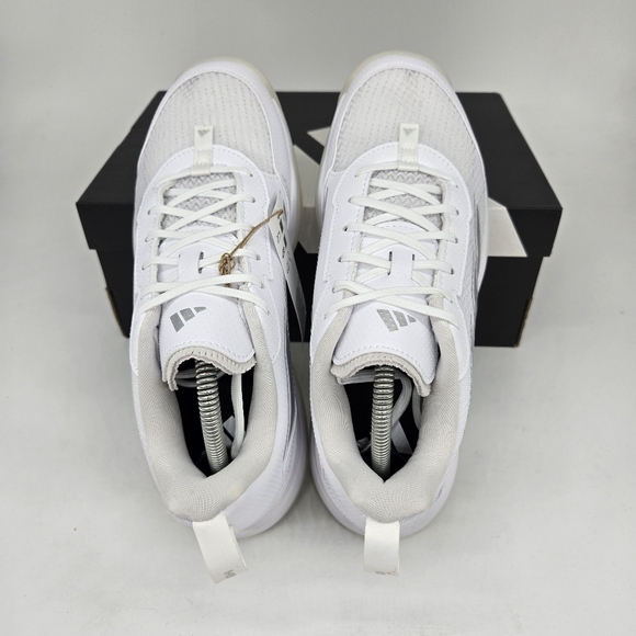 Adidas Women's Tennis Shoes Avaflash Low 'White Silver Metallic' Size 9.5 - Picture 5 of 8